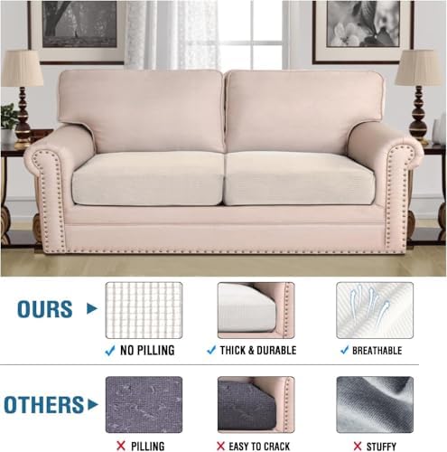 H.VERSAILTEX Super Stretch Individual Seat Cushion Covers - Image 2