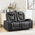 ANJ Faux Leather Power Reclining Loveseat by ANJ