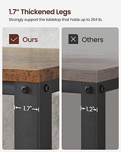 VASAGLE Coffee Table with Storage Shelf, 42 x 23.9 x 17.7 Inches - Image 6