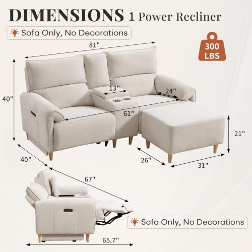 ANJ Loveseat Left Recliner - Image 2