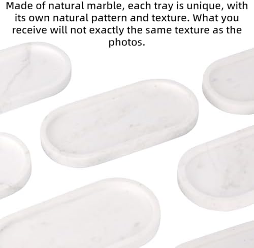 Natural Marble Tray Oval - Image 4