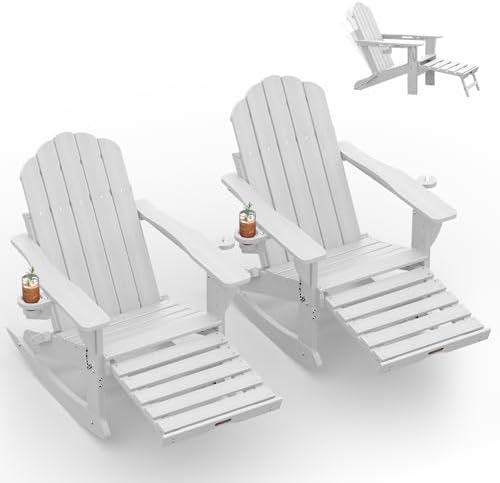 Ciokea Adirondack Rocking Chairs Set of 2 by CIOKEA