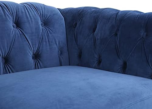 ORRD Chesterfield Sofa Velvet, Modern Tufted Couch 3 Seater - Image 4