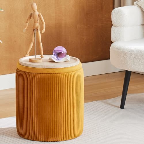 BLEXA Set of 2 Round Storage Ottoman - Image 3