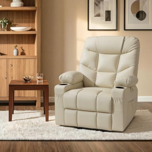 MCombo Power Lift Recliner for Elderly, Leather 7287 - Image 5