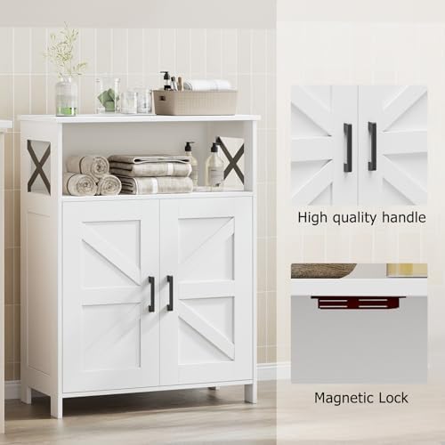 Homhedy Farmhouse Bathroom Storage Cabinet - Image 5