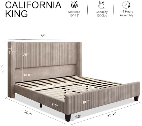 HOWE California King Size Bed Frame - Image 2
