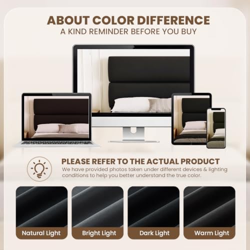 GRUSIGN Full Size Platform Bed Frame - Image 4