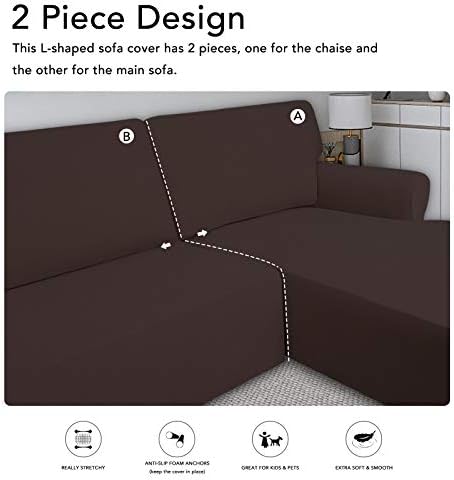PureFit Super Stretch Sectional Couch Covers - Image 5