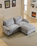 Karl home 88" Sectional Couch 2-Seat L-Shaped by Karlhome