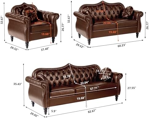 AVZEAR Modern Upholstered Accent Chair, Mid-Century Modern Armchair Single Sofa - Image 2