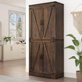 chartustriable 71in Farmhouse Kitchen Pantry Cabinet, Tall Storage Cabinet by chartustriable