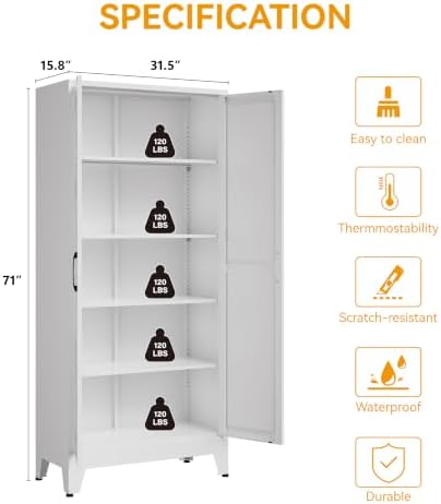 COFaR Metal Kitchen Cabinet - Image 3