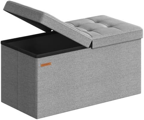 SONGMICS 30 Inches Storage Ottoman, Foldable Bench by SONGMICSbySONGMICSHOME