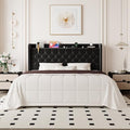 Allewie King Size Bed Frame, Storage Headboard & Charging Station by Allewie