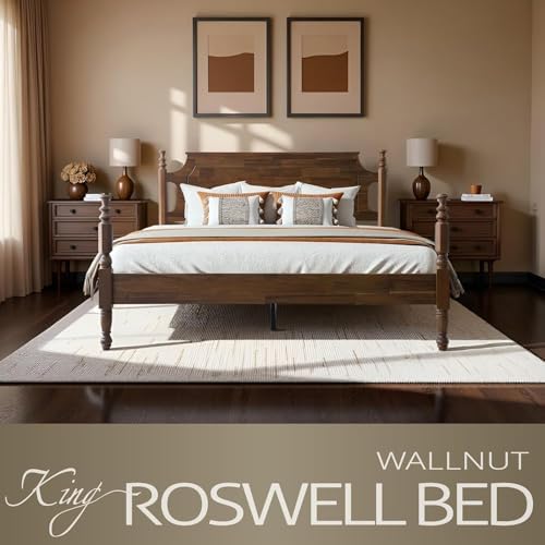 Solid Wood King SizePlatform Bed Frame - Image 3