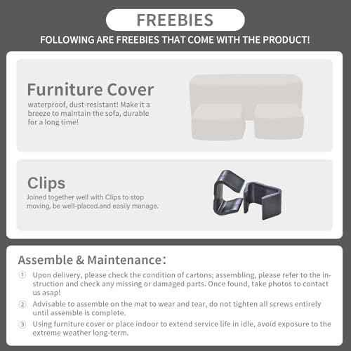 Rattaner Outdoor Furniture Set 3 Pieces Wicker Patio Furniture Outdoor - Image 4