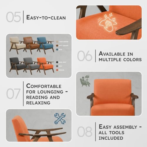 Lexicon Mid Century Modern Accent Chair - Image 5