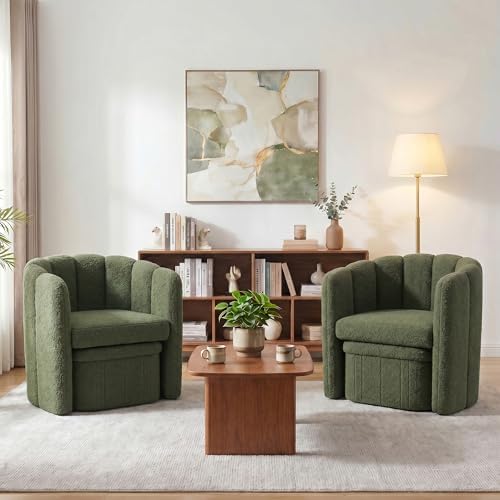 Homkdom Barrel Accent Chair - Image 4