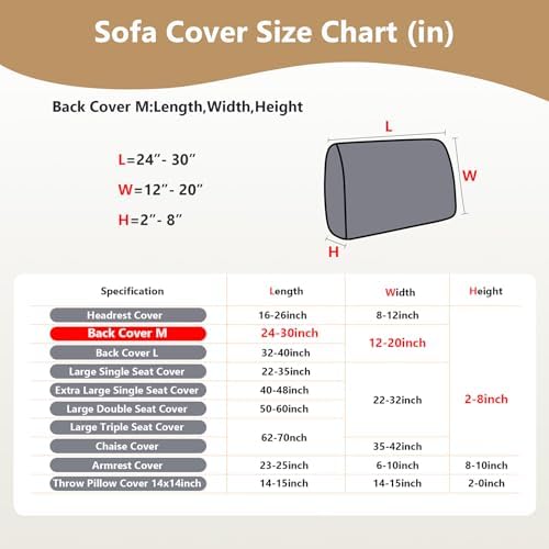 Yoovat Couch Cushion Covers for Sofa Couch Covers Wear-Resistant Universal Sofa - Image 3
