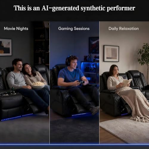 3-Piece Power Recliner Sofa Set, 2 Reclining Sofas & Recliner Chair - Image 5