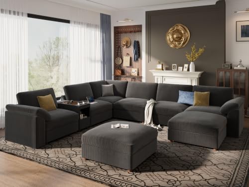 EASE MOOSE Sectional Modular Sofa, Oversized L Shape Sectional Couchy by EASEMOOSE