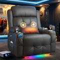 Reclining Loveseat Sofa, RV Loveseat Recliner Wall Hugger Couch, Home Theater by AOTOLO