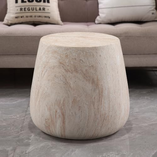 WILLIAMSPACE 15.94" Round End Table in Faux Marble by fromNewJersey