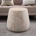 WILLIAMSPACE 15.94" Round End Table in Faux Marble by fromNewJersey