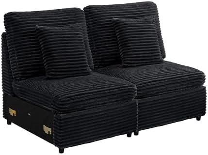 ORRD Modern Middle Armless Sofa Seat Set of 2 by ORRD