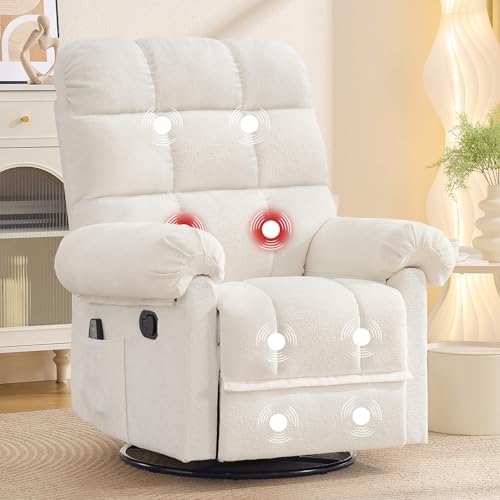 Korser 360° Swivel Rocker Recliner Chair, Rocking Chair Nursery by KORSER