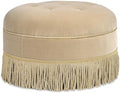 Jennifer Taylor Home Yolanda 24" Round Upholstered Accent Ottoman by Unknown