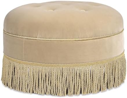 Jennifer Taylor Home Yolanda 24" Round Upholstered Accent Ottoman by Unknown