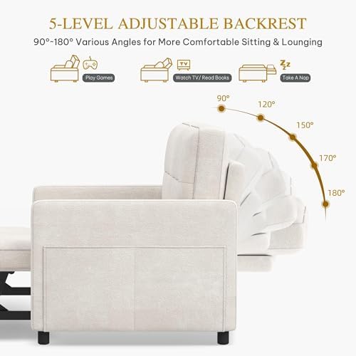YITAHOME 55" Convertible Sofa Bed - Image 5