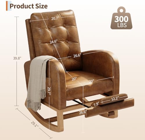 GarveeHome Nursery Rocking Chair - Image 2