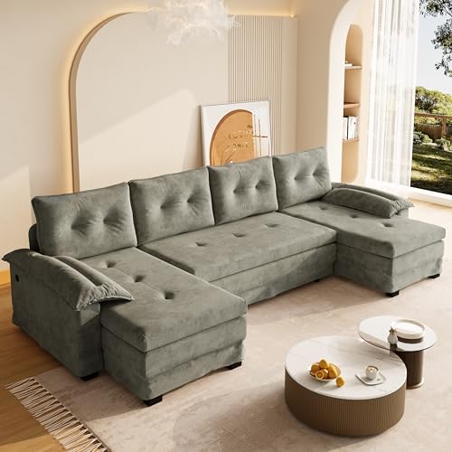 109.5" U-Shaped Sleeper Sofa - Image 5