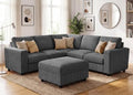 HONBAY Sectional Sofa, 6 Seater L-Shaped Sectional Couch by HONBAY