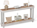 Rustic Farmhouse Console Table by COSHOMER