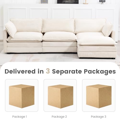 ROWHY 112'' Modular Sectional Cloud Couch - Image 4