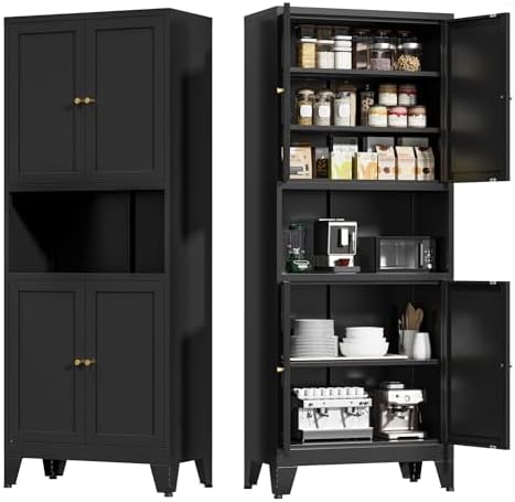 COFaR 69" Pantry Cabinet, Metal Storage Cabinet by COFAR