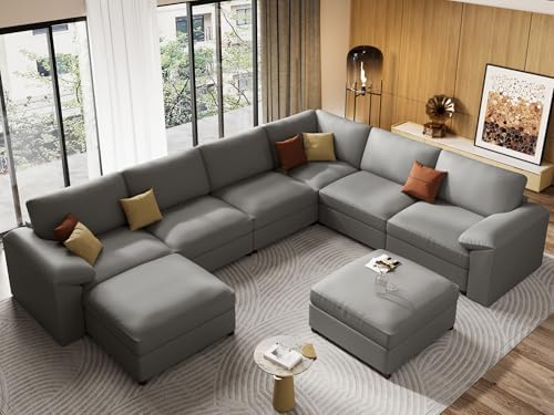 EASE MOOSE Sectional Couches for Living Room, U Shaped Modular Sofa - Image 5