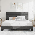 SHA CERLIN Cal King Platform Bed Frame by SHACERLIN