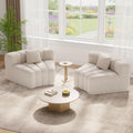 Luxanimarion 2PCS 1/8 Round Modular Sectional Sofa, 2 Seater Modern Curved by Luxanimarion