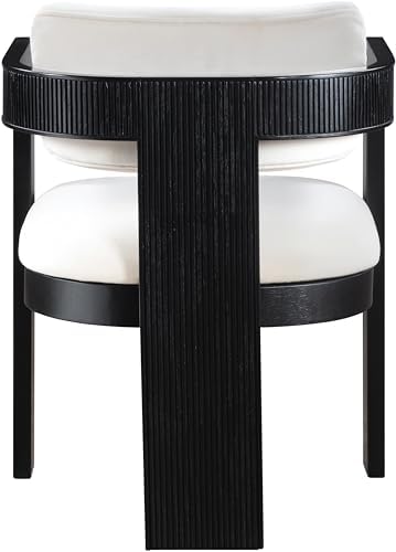 Meridian Furniture Sacha Velvet/Rubberwood Dining Chair - Image 7