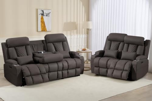 Zero Wall Hugger Power Reclining Sofa Set by Neptane