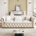 84.8"Velvet Chesterfield Sofa by DAMAIFROMFURNITURE