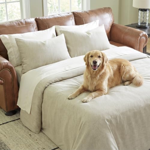 Signature Design by Ashley Carianna Queen Sofa Sleeper, Caramel Brown - Image 2