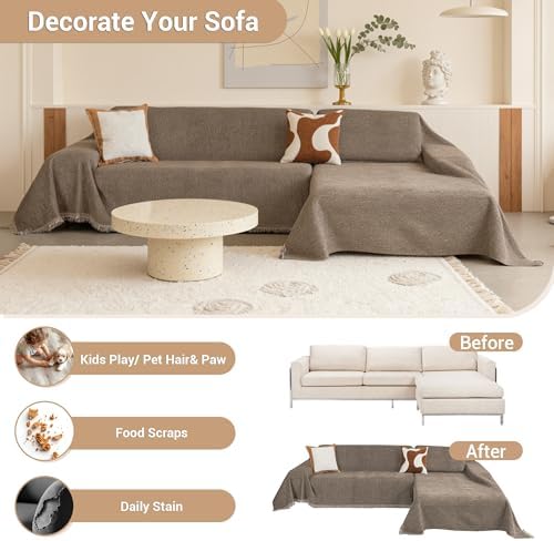 MYSKY HOME L Shape Sectional Couch Cover - Image 4