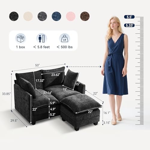 L-Shape Loveseat Sofa Couch - Image 2
