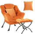 Lazy Chair with Ottoman, Comfy Reading Chair by HomeEastllyHome